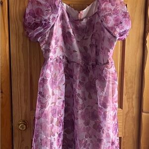 Tea length floral dress